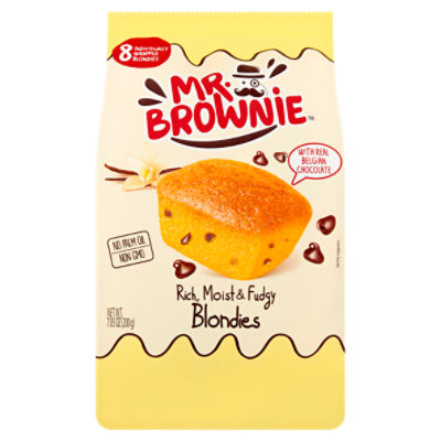 Mr. Brownie Rich, Moist & Fudgy Blondies, 8 count, 7.05 oz