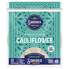 Sonora Mercado Wheat Flour Cauliflower Tortillas, 10 count, 15 oz