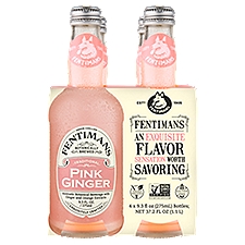 Fentimans Traditional Pink Ginger Beverage, 9.3 fl oz, 4 count