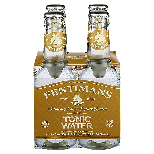 Fentimans Tonic Water, 6.7 oz, 4 count
The world's first botanically brewed tonic water is made with a blend of herbal infusions and lemongreass extract which cretes a refreshing and unique tonic water.