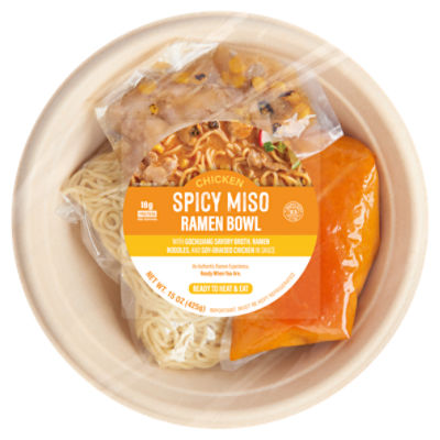 Kettle Cuisine Chicken Spicy Miso Ramen Bowl, 15 oz