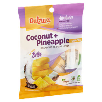 Dulzura Coconut + Pineapple Snacks, 3.4 oz