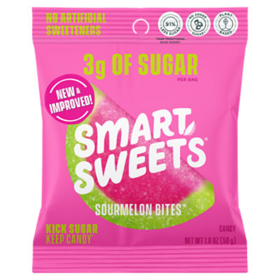 Smart Sweets Sourmelon Bites Watermelon Candy, 1.8 oz