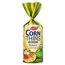 Corn Thins Organic Sesame, Popped Corn Cakes, 5.3 Ounce