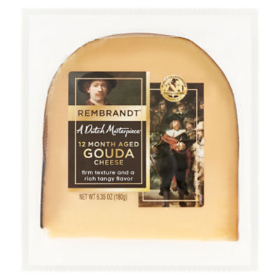 Rembrandt A Dutch Masterpiece 12 Month Aged Gouda Cheese, 6.35 oz