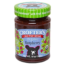 Crofter's Just Fruit Organic Raspberry, Spread, 10 Ounce