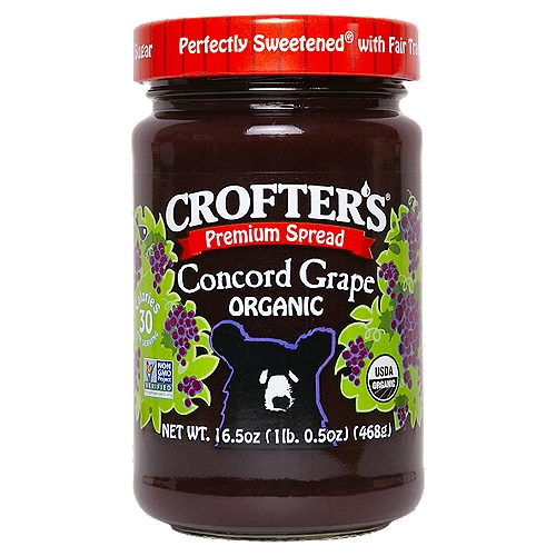Crofter's Organic Concord Grape Premium Spread, 16.5 oz
