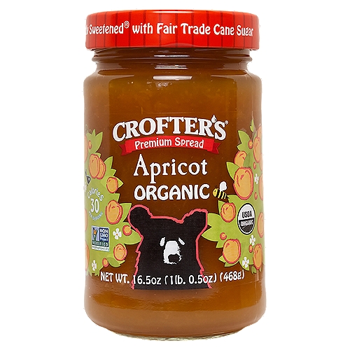 Crofter's Organic Apricot Premium Spread, 10 oz
