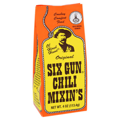 Six Gun Ol' Hired Hand Original Chili Mixin's, 4 oz
