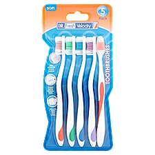 DR. Fresh Velocity Soft Toothbrushes, 5 count, 6 Each