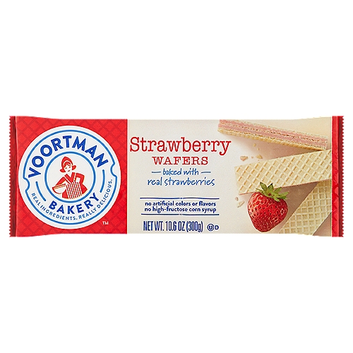 Voortman Bakery Strawberry Wafers, 10.6 oz