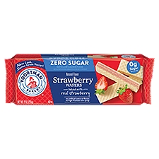 Voortman Bakery Zero Sugar Strawberry Wafers, 9 oz