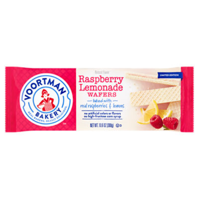 Voortman Bakery Raspberry Lemonade Wafers Limited Edition, 10.6 oz