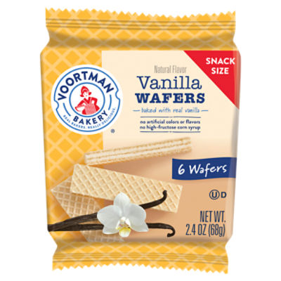 Voortman Bakery Vanilla Wafers Snack Size, 6 count, 2.4 oz