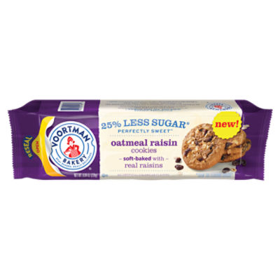 VOORTMAN Bakery Perfectly Sweet Oatmeal Raisin Cookies 8.04 Oz