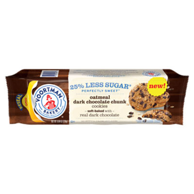 VOORTMAN Bakery Perfectly Sweet Oatmeal Chocolate Chunk Cookies, 8.04 oz