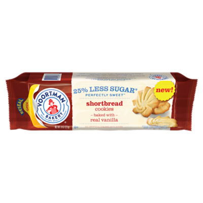 VOORTMAN Bakery Perfectly Sweet Shortbread Cookies, 8 ounce