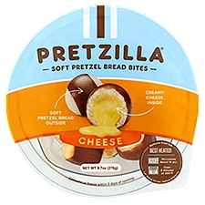 Pretzilla Soft Pretzel Bread Bites, Cheese, 9.7 Ounce