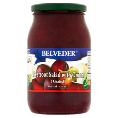 Belveder Grated Beetroot Salad with Onions, 31.74 oz