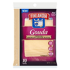 Finlandia Cheese Slices, Gouda Imported Premium, 7 Ounce