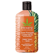 Hempz Sweet Pineapple & Honey Melon Herbal Body Wash, 17 fl oz