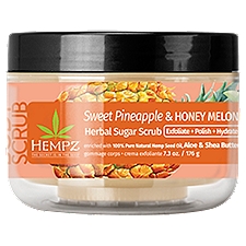 Hempz Sweet Pineapple & Honey Melon Herbal Sugar Scrub, 7.3 oz