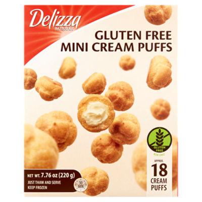 Delizza Gluten Free Mini Cream Puffs, 18 count, 7.76 oz