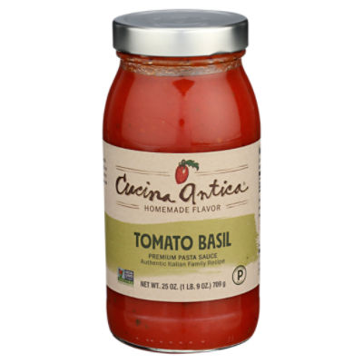 Cucina Antica Pasta Sauce - Tomato Basil, 25 oz