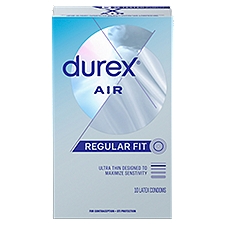 Durex Air Regular Fit Latex Condoms, 10 count