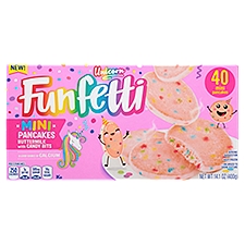 Funfetti Unicorn Buttermilk with Candy Bits Mini Pancakes, 40 count, 14.1 oz