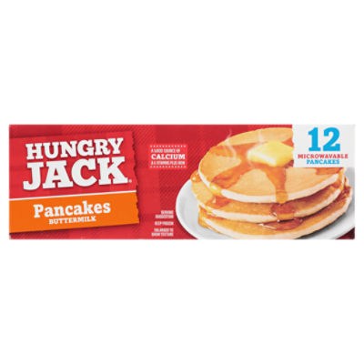 Hungry Jack Buttermilk Mini Pancakes, 1lb 12.2 oz, 80 Count Box (Frozen)