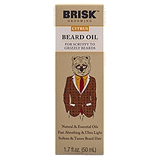 Brisk Grooming Citrus, Beard Oil, 1.7 Fluid ounce