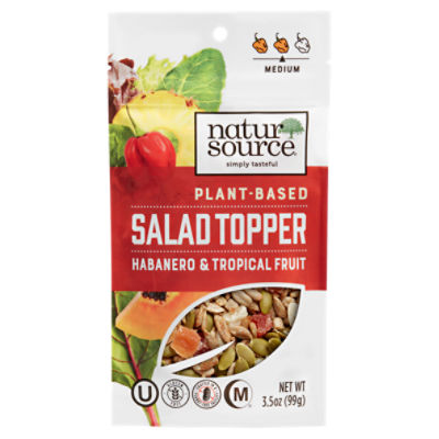 NaturSource Plant-Based Habanero & Tropical Fruit Salad Topper, 3.5 oz, 3.5 Ounce