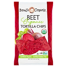 Brad's Organic Beet Tortilla Chips, 8 oz
