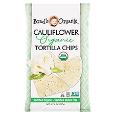 Brad's Organic Organic Cauliflower, Tortilla Chips, 8 Ounce
