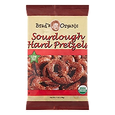 Brad's Organic Sourdough Hard, Pretzels, 7 Ounce