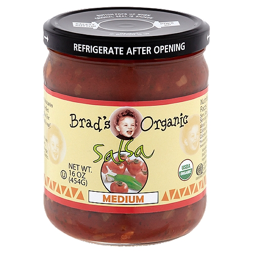 Brad's Organic Medium Salsa, 16 oz