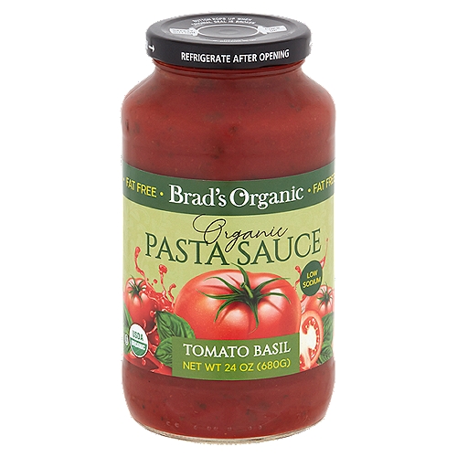 Brad's Organic Tomato Basil Pasta Sauce, 24 oz