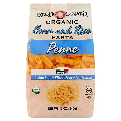 Brad's Organic Corn and Rice Penne Pasta, 12 oz