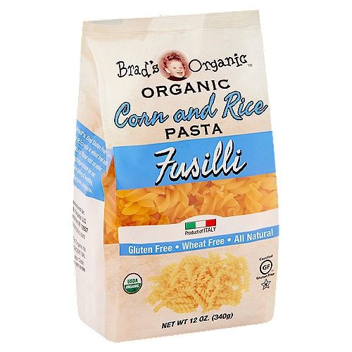 Brad's Organic Corn and Rice Fusilli Pasta, 12 oz