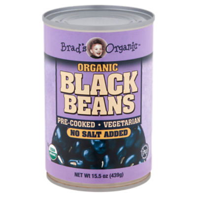 Brad's Organic No Salt Added Organic, Black Beans