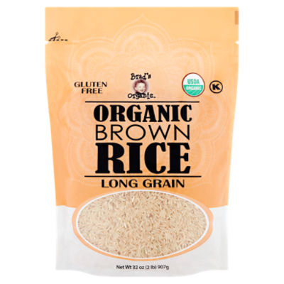 Brad's Organic Long Grain Organic Brown Rice, 32 oz