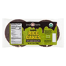 Brad's Organic Rice Cakes with Dark Chocolate, 3.5 oz