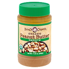 Brad's Organic smooth peanut butter, 18 Ounce
