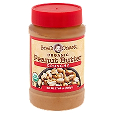 Brad's Organic Crunchy, Peanut Butter, 18 Ounce