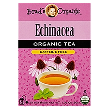 Brad's Organic Echinacea Organic, Tea Bags, 20 Each