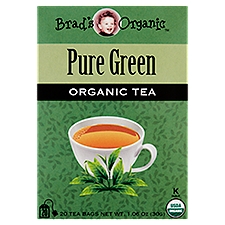 Brad's Organic Pure Green Organic, Tea Bags, 20 Each