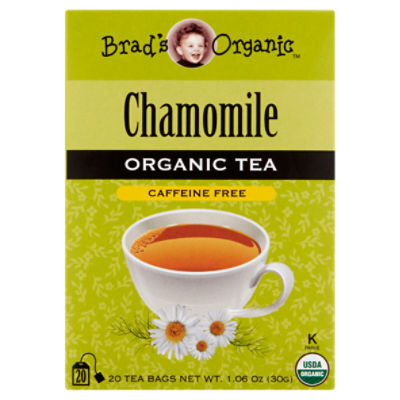 Brad's Organic Chamomile Organic Tea Bags, 20 count, 1.06 oz