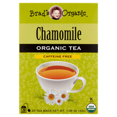 Brad's Organic Chamomile Organic Tea Bags, 20 count, 1.06 oz - Fairway