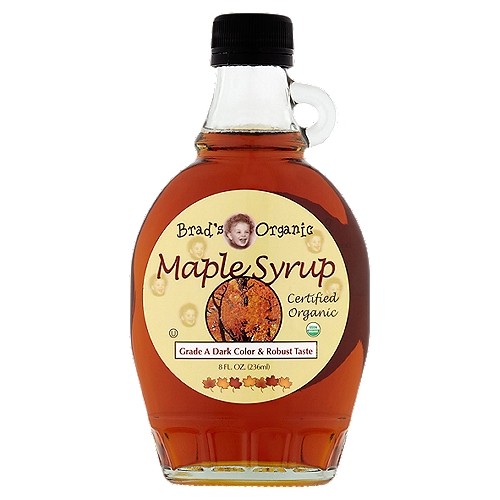 Brad's Organic Maple Syrup, 8 fl oz
Grade A Maple Syrup Dark
